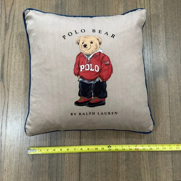 Vintage Ralph Lauren Polo Bear Pillow - Picture 3 of 7